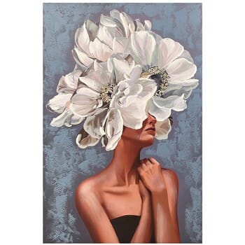 Schilderijen Signes Grimalt Vrouw Bloemen Schilderij