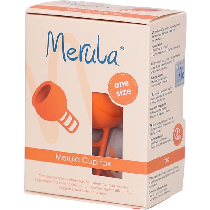 Merula menstruatie cup fox oranje - menstruatiecup