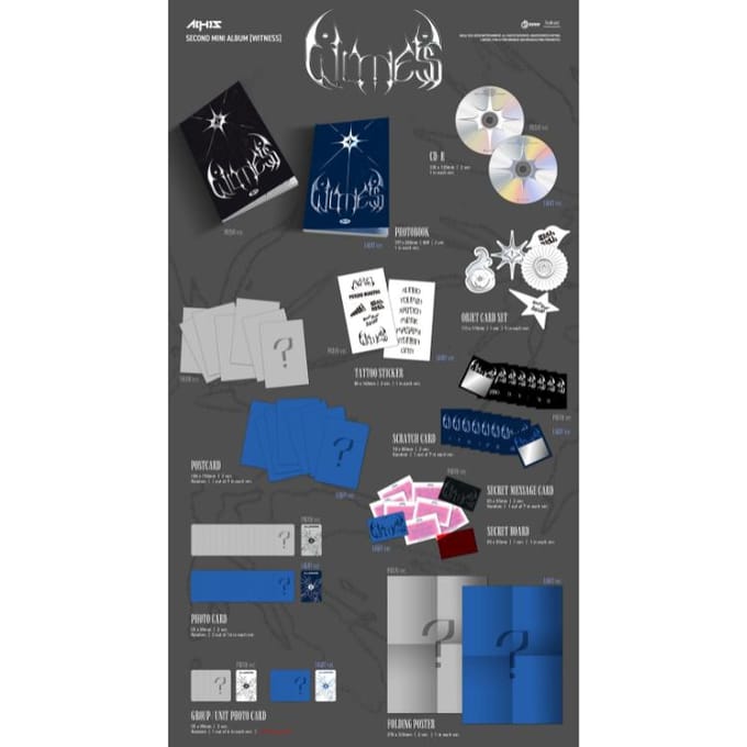 ALLE(H)OURS Tweede Mini Album WITNESS Random black