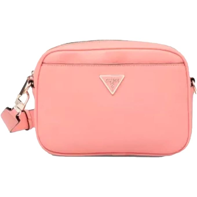 GUESS Schoudertas Meridian Girlfriend Camera Bag Coral Koraalrood