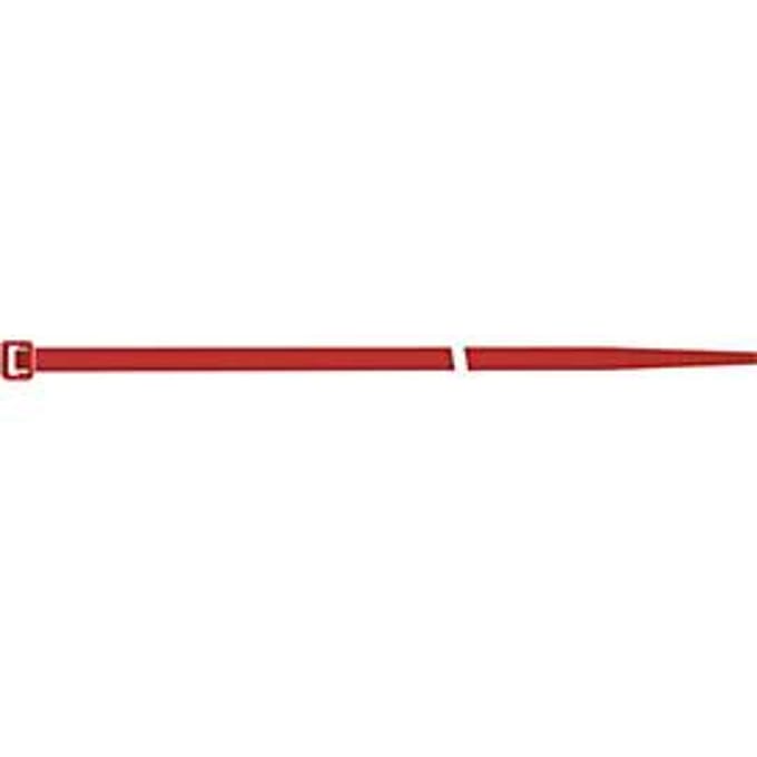 SapiSelco kabelbinders, L 280 x B 4,5 mm, polyamide 6.6 rood, trekbelasting 220N, inwendig getand, 100 stuks