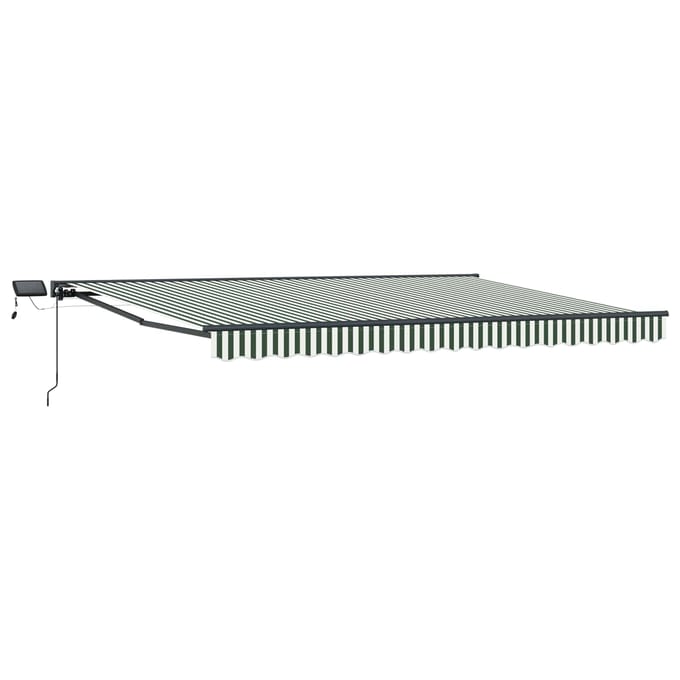 vidaXL - Handbediende - luifel - met - LED's - 4,5 - × - 3,5 - m