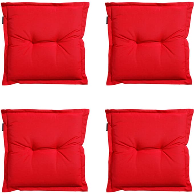 Madison - Zitkussen Panama red - Ca. 50x50 cm - Set van 4