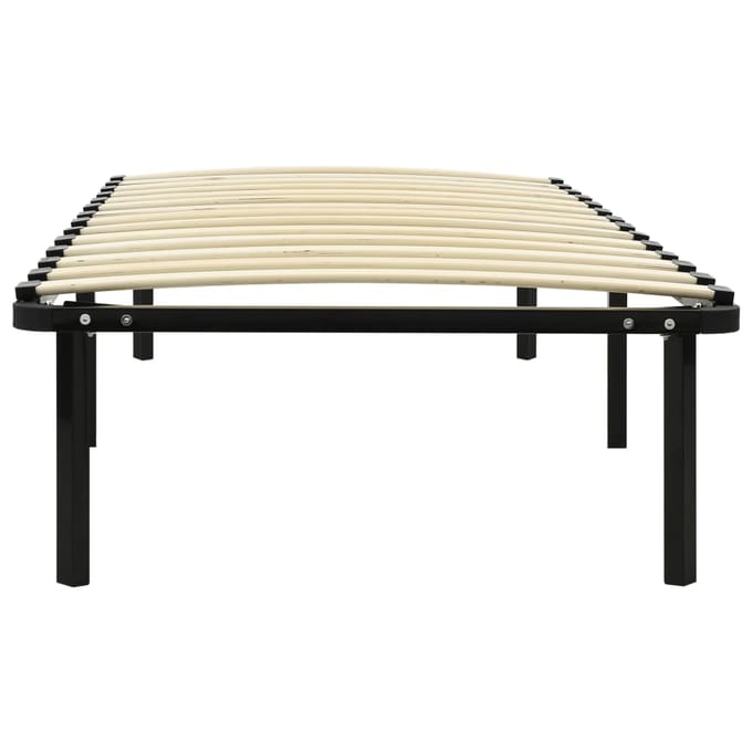 vidaXL - Bedframe - metaal - zwart - 100x200 - cm
