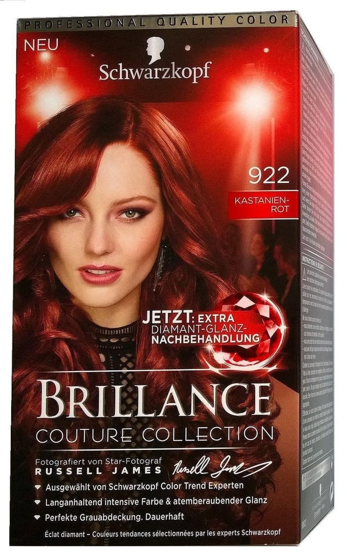 SCHWARZKOPF Coloration Brillance 922 KASTANIEN ROT