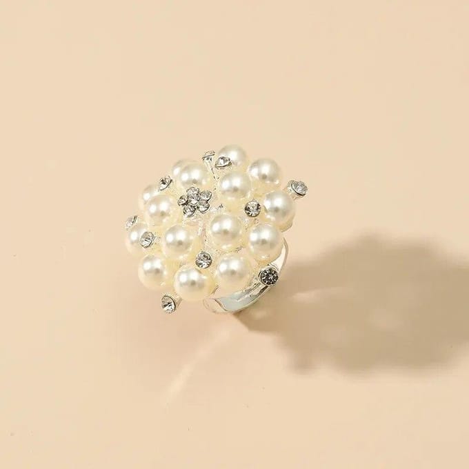 Mode Vingerring Opening Verstelbare Simulatie Parelring Sieraden Cadeau