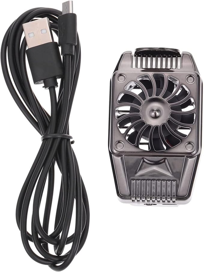 VHV - Telefoonkoeler - USB telefoon ventilator - USB aansluiting - stil - voor streaming, gaming, videobellen, bureau