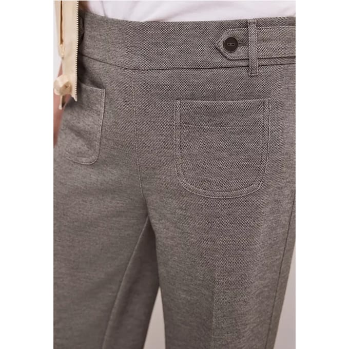 Wide Legs broek met knoopdetails