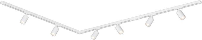 BRILONER Rail - Railverlichting set - opbouwspots - startset opbouwrail - 6x GU10 spots - draaibaar - 300 cm - wit