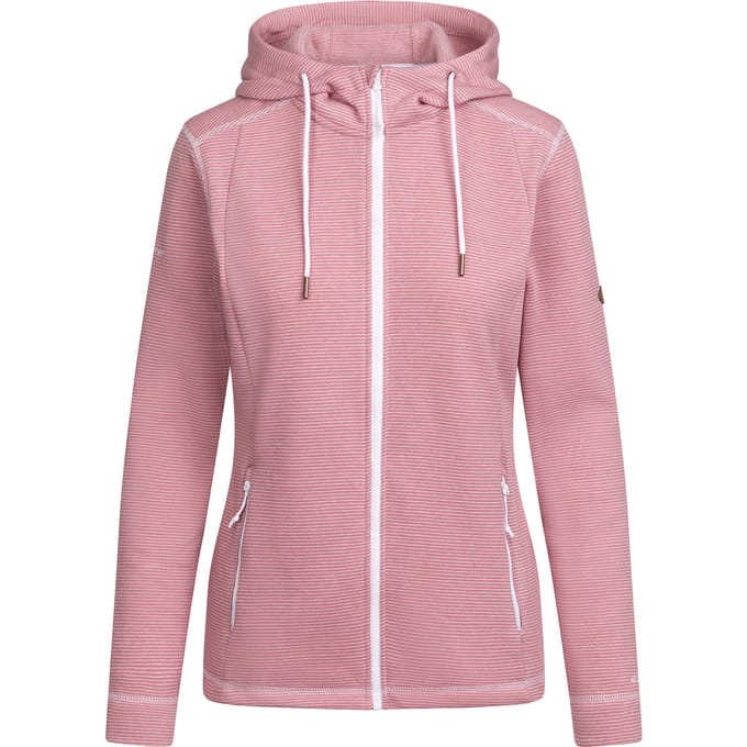 Trespass Dames/Dames Rootless Stripe Marl AT200 Fleecejack (Roze waas)