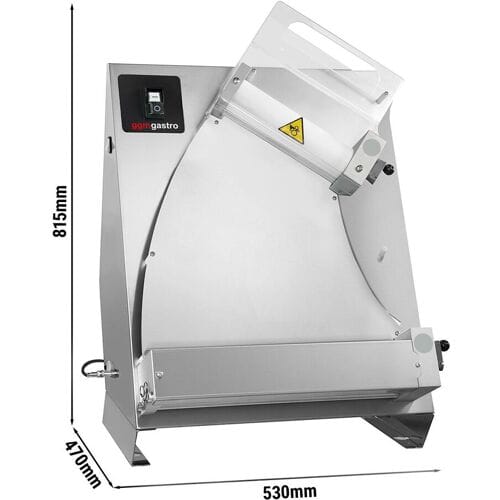 GGM Gastro Teigausroller - für 400mm Pizzateig - Teigdicke 1 bis 4mm Zilver