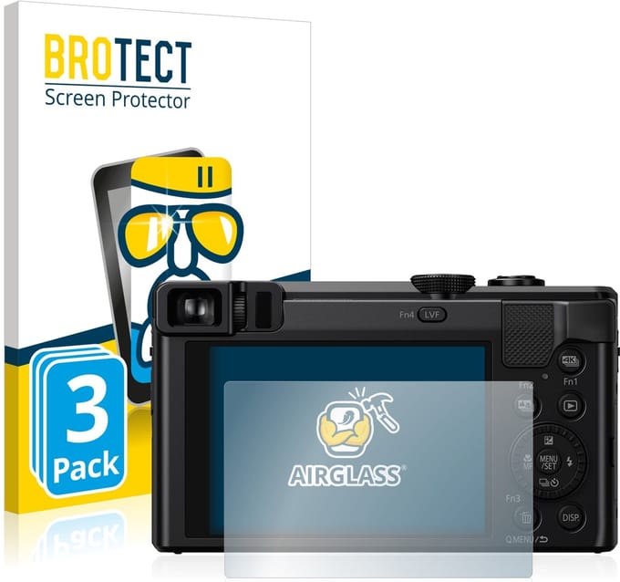 Screenprotector 3 Stuks voor Panasonic Lumix DMC-TZ80 Beschermglas transparant