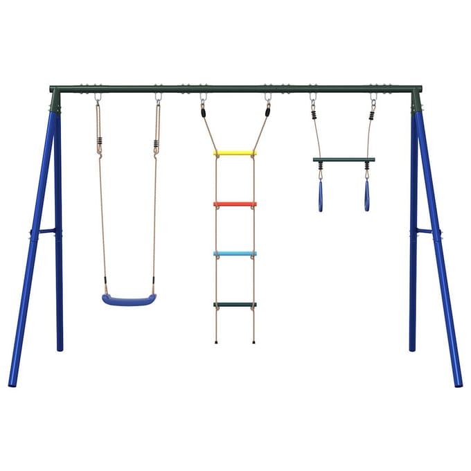 vidaXL Schommelset met schommels, trapeze en ladder