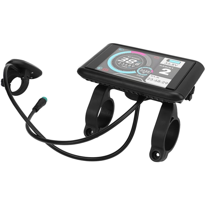 Elektrische Fiets Fiets Paneel UKC1 Kleurendisplay LCD Display voor Elektrische Fiets Scooter met Waterdichte Connector gray