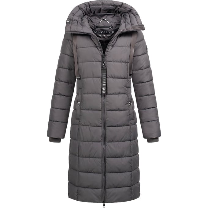 Navahoo Mondmädchen dames wintermantel met capuchon en fleecevoering