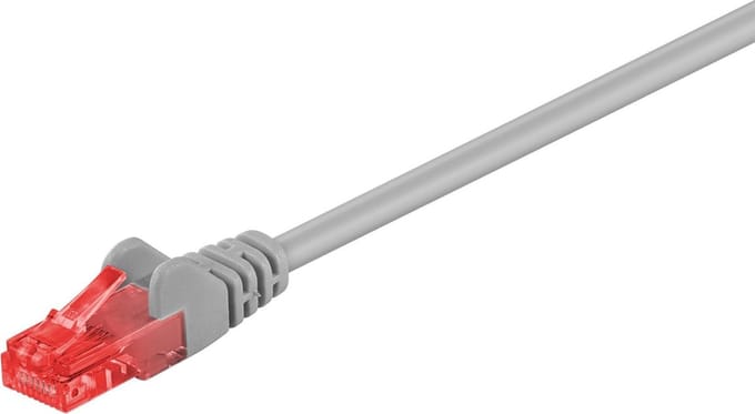 Pro CAT 6 U/UTP patch cable LSZH CU Grijs - Grijs - 7.5m