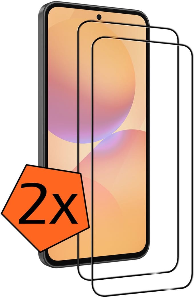 Screenprotector - 2 Stuks - Geschikt voor Samsung Galaxy A36 - Full Cover - Gehard Glas - Beschermglas - Tempered Glass - Screen Protector