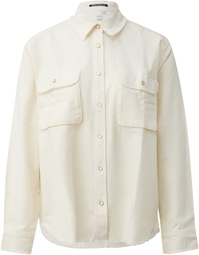 Overshirt met opgestikte zakken dames QS