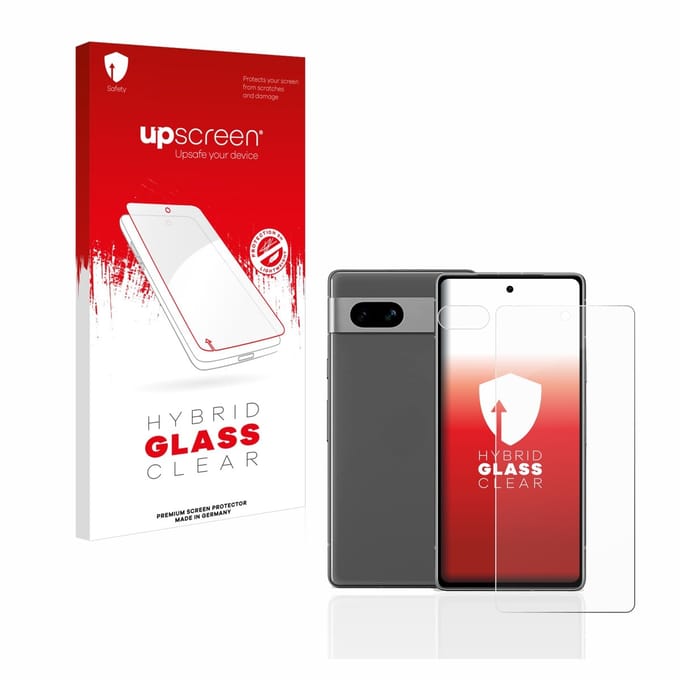 upscreen - Screenprotector voor Google Pixel 7a (Voor+Camera) - Folie Beschermfolie Beschermglas transparant