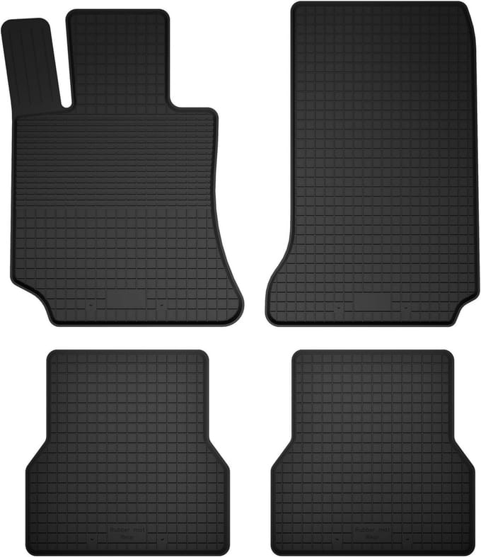 Wielganizator BasicProtect Serie - Rubber Auto Matten - 1,5 cm Rand - 4 stuks