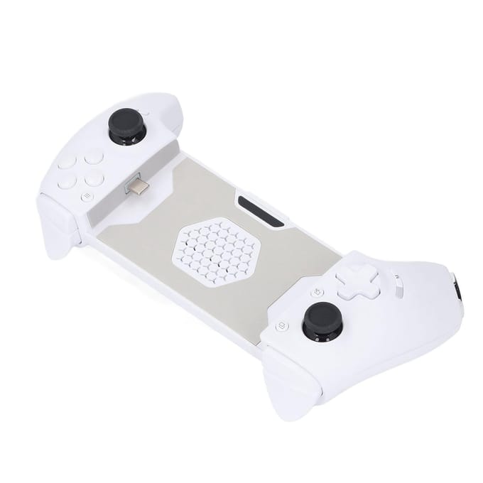Mobiele Gamecontroller Type C Bedraad Bluetooth Draadloos Turbo Auto Fire Mobiele Telefoon Gaming white