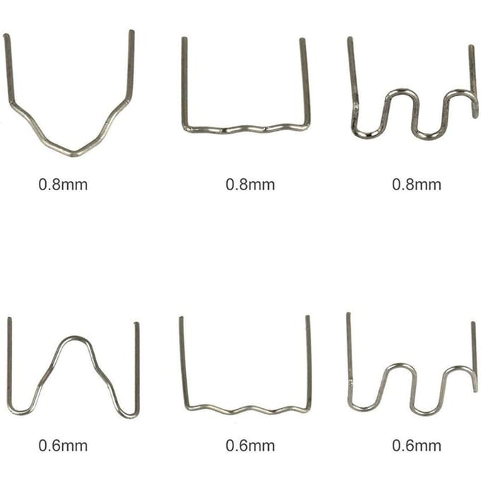 100 stuks Auto Bumpers Plastic Lasapparaat Lasdraad Plastic Lassers Studs Uiterlijk Reparatie Machine Herstellen S shape 0.8mm