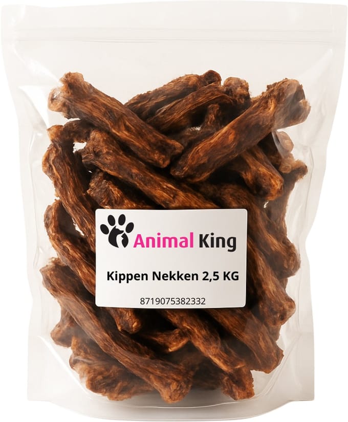 Kippennekken -hondensnack - Animal King - 2500 gram