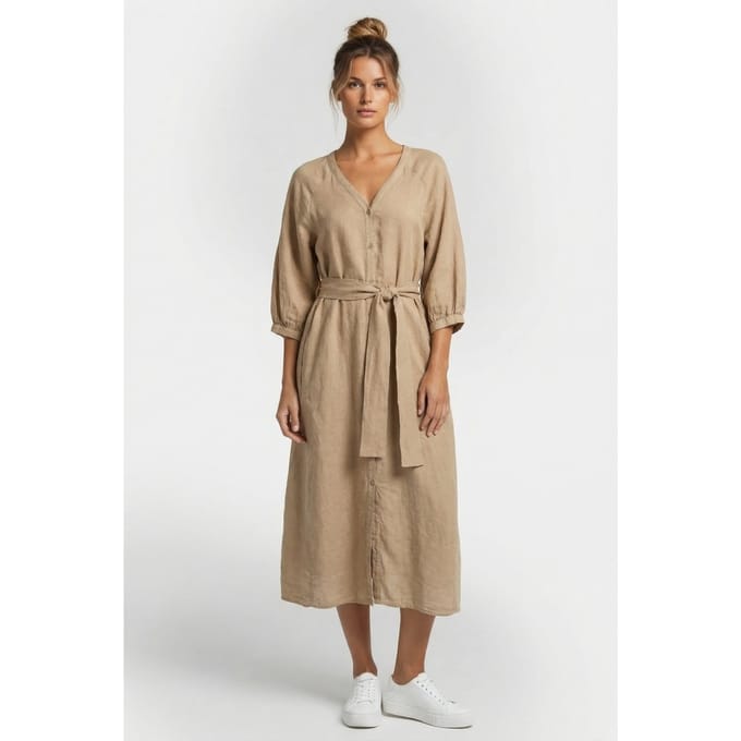 Knitted Sophie Dress Clay Größe: M/L | Blusenkleider Outlet | Damen