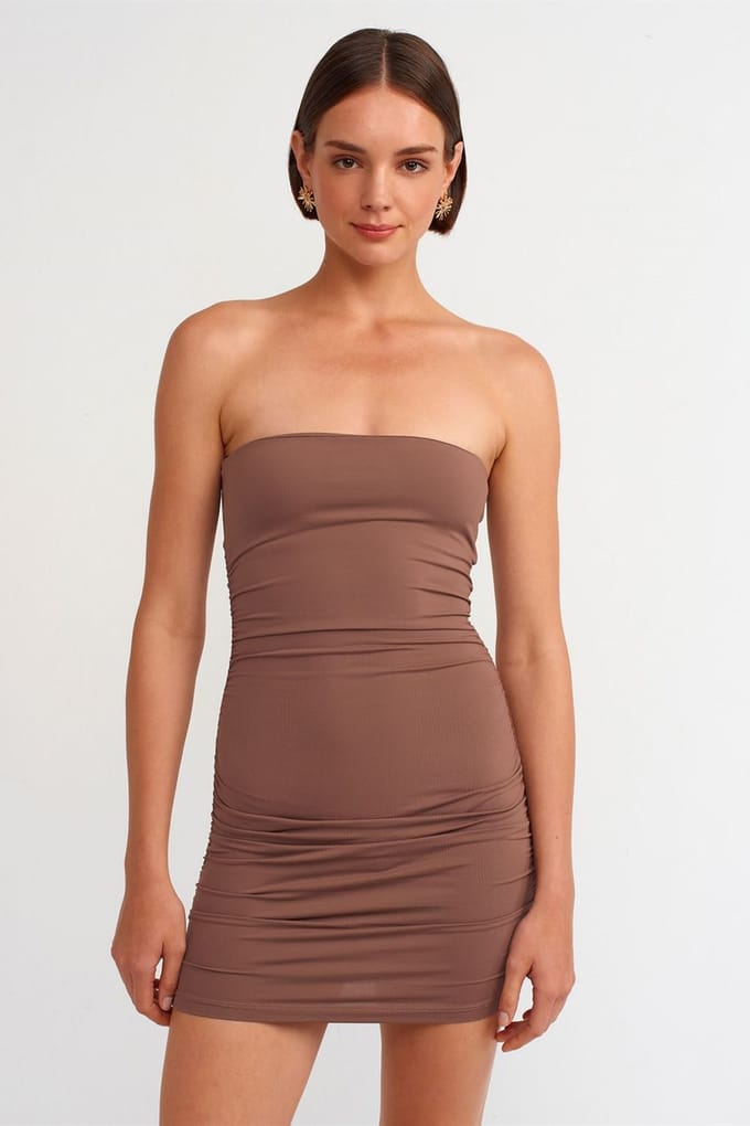 Strapless Bodycon Mini Jurk