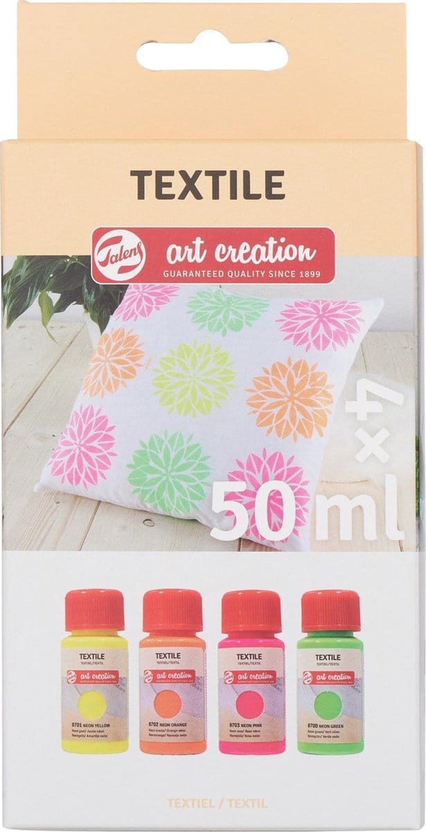 Talens Art Creation Textiel Set 4 x 50 ml Neon