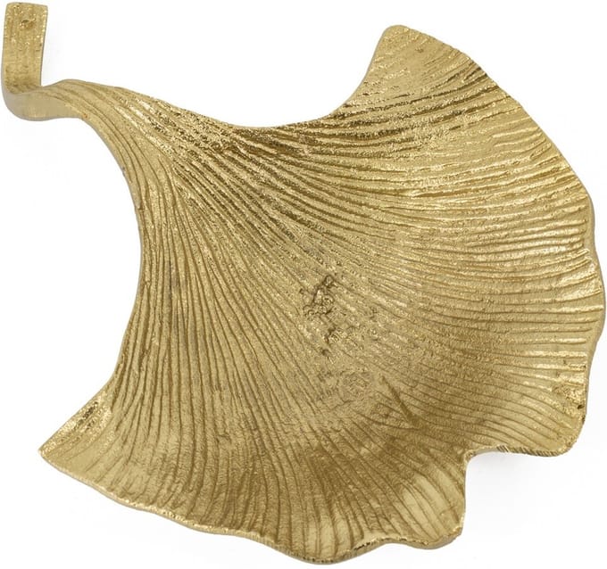 Schaal lotusblad goud