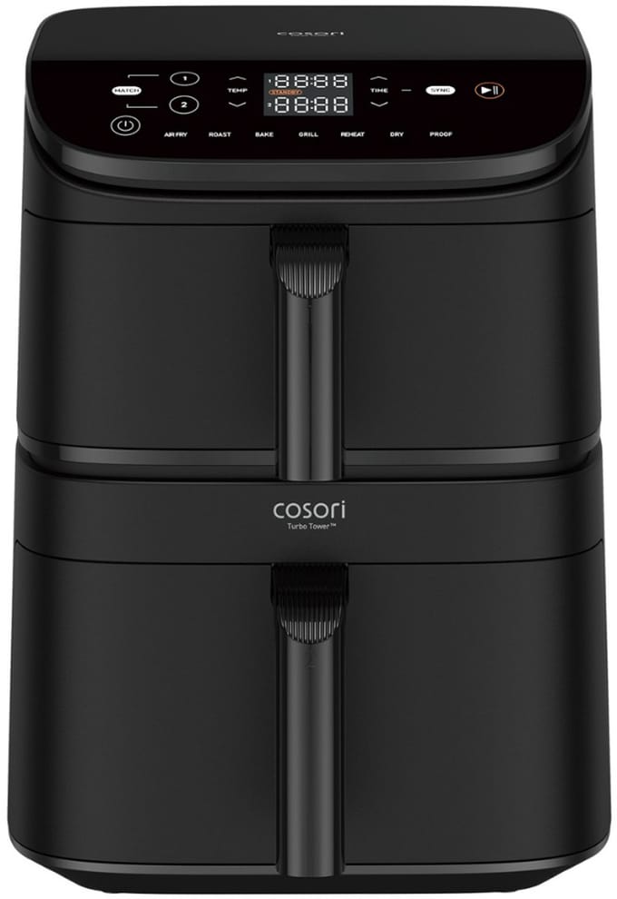 Cosori TurboTower – Dubbele Airfryer XXL – 10.8L – 2 Manden Apart Instelbaar – 7 Programma’s