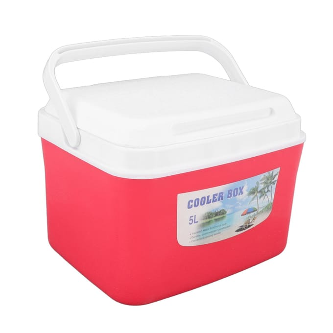 Warmer Koeler Constante Temperatuur Langdurig Draagbare Koelbox met Handvat voor Eten Medicijnen white