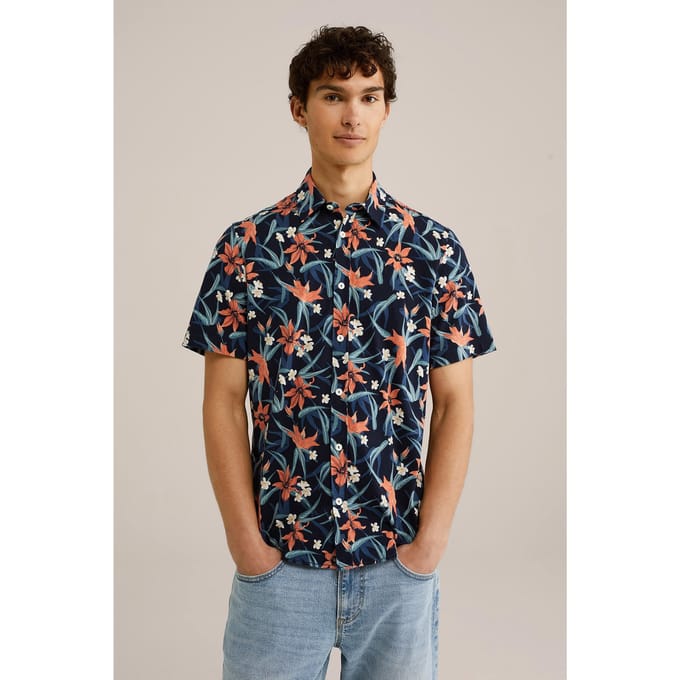 We Fashion Shirt Multi-coloured Maat: S | Casual Overhemden Outlet | Heren | Blauw