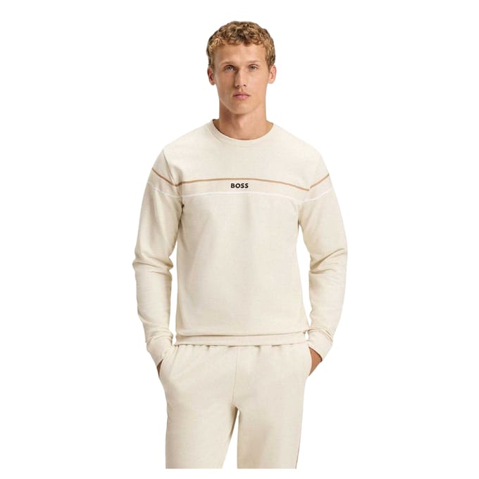Boss Katoenen sweater heren (Wit)