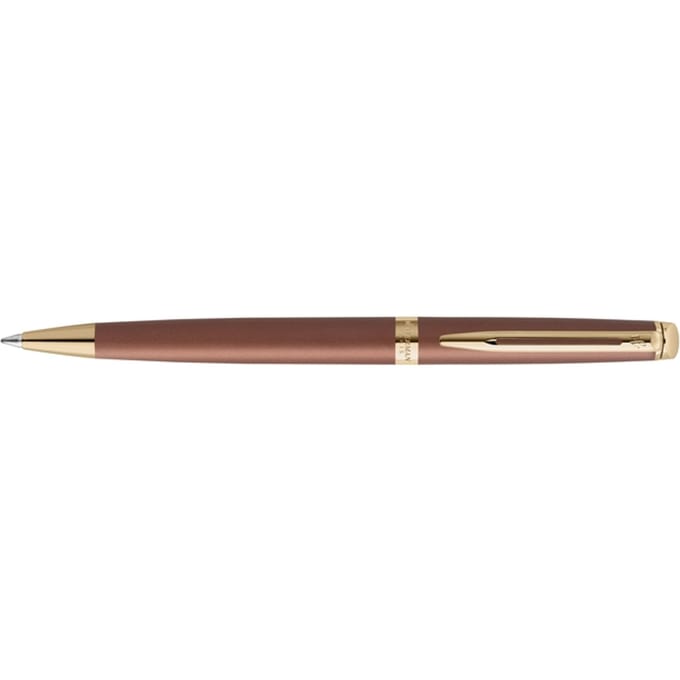 Waterman Hémisphère Ballpoint Pen | Copper Red (The Understated Edit Collection) | Medium Point with Blue Ink | Gift Box