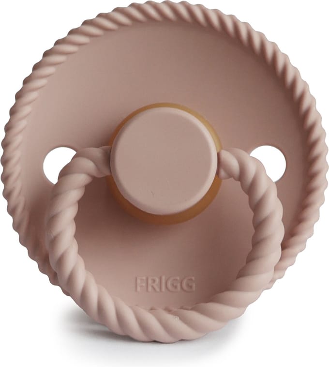 FRIGG - Rope Fopspeen Natuurlijk Rubber - maat T2 (6-18 maanden)