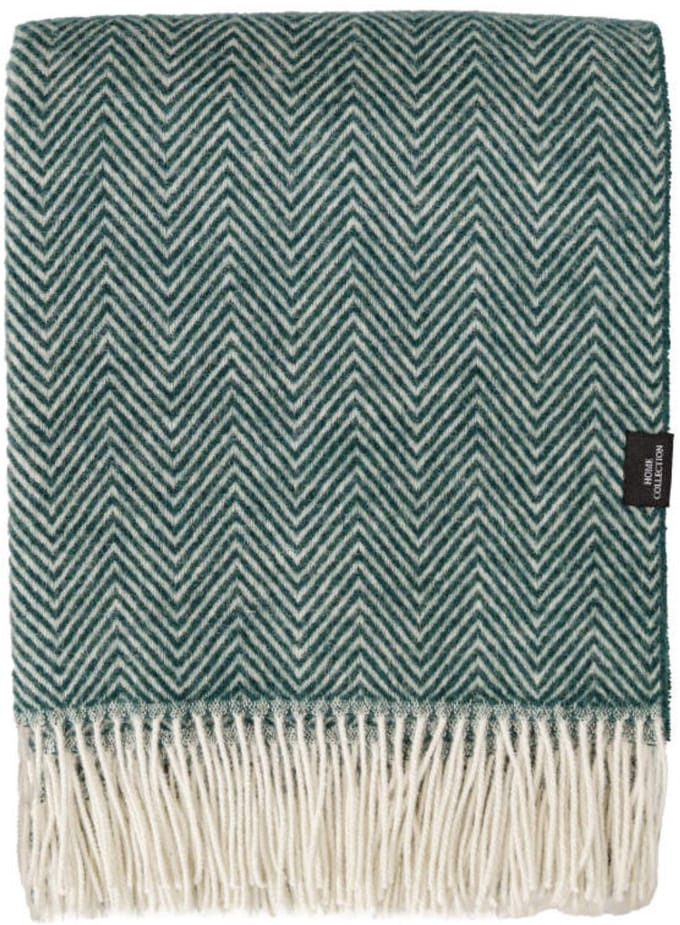 WOOOL Plaid - Manhattan (Groen) - 140x200cm - 100% Wol