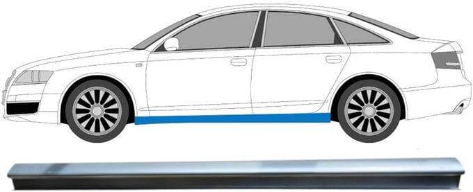 Reparatie dorpel voor Audi A6 C6 2004-2010 / Links
