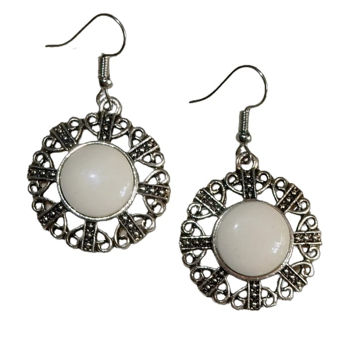 Oorhangers met Witte Steen