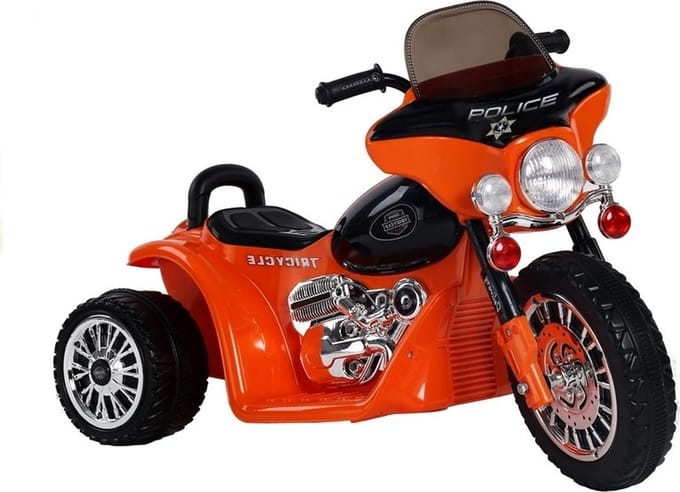 Kindermotor JT568 - driewieler - 3km/h - oranje