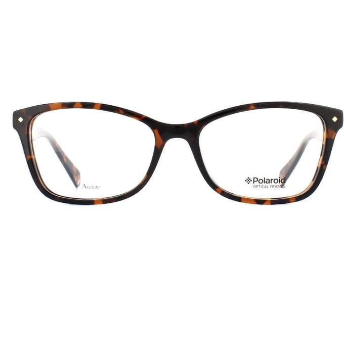 Polaroid katten oog donkere havana damesglazen frames