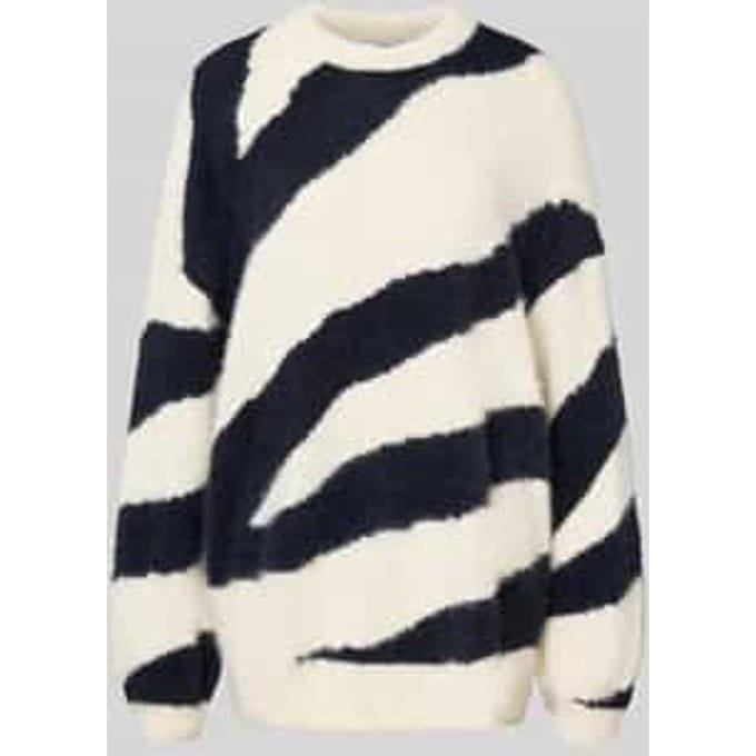 Gebreide pullover met ronde hals, model 'HEIDI'