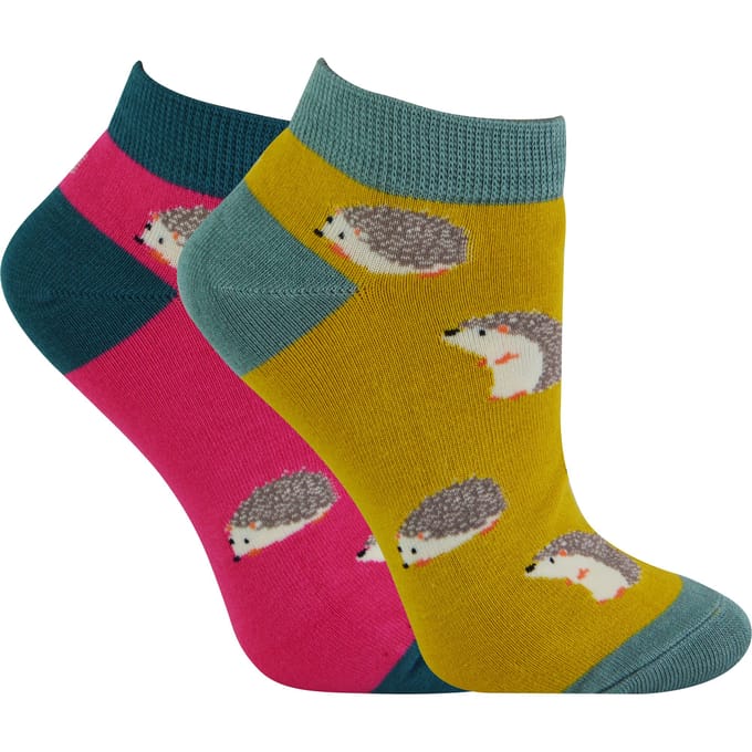 Miss Sparrow - 2 paar bamboesokken voor dames - Egels