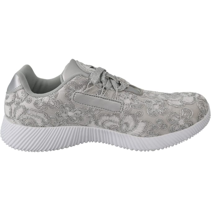 Plein Sport Vrouwen Zilver Polyester Runner Joice Sneakers Schoenen