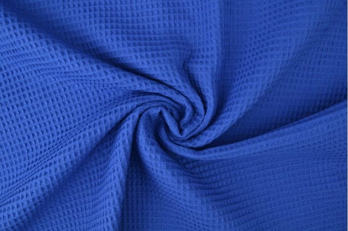 Wafelstof - 1 meter - Per meter - Donkerblauw - 150cm breed