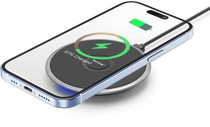 Rixus RXWC23R Basics 15W Wireless Charging Pad Black