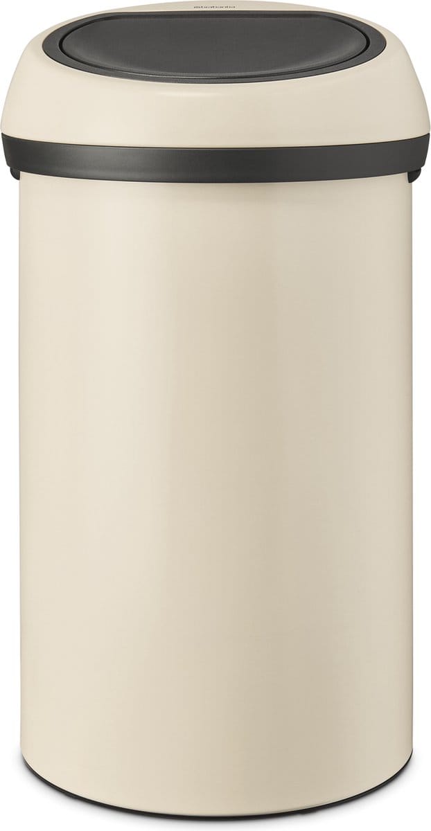 Brabantia Afvalbak Touch Bin - Staal - Soft Beige - 40x40x71cm - 60l