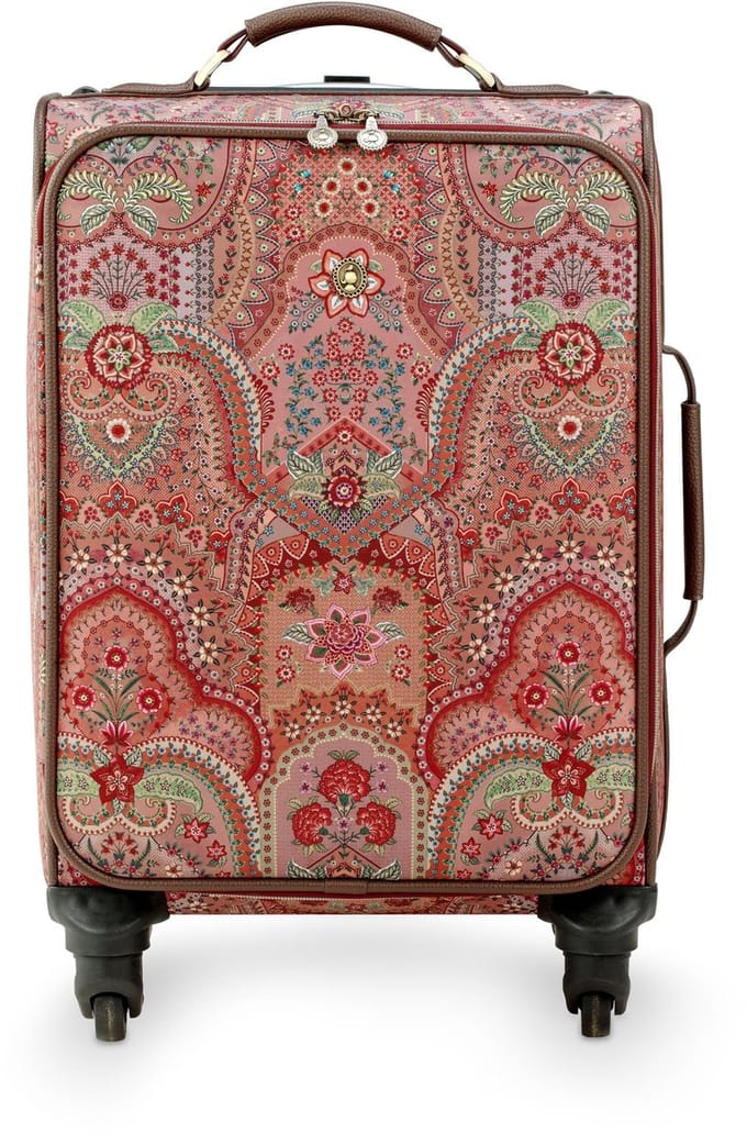 Pip Studio - Tosca Trolley Dames - Handbagage Koffer - Jabali - Rood - 35x22x47cm