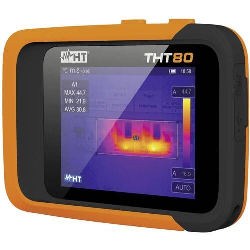 HT Instruments THT80 Warmtebeeldcamera -20 tot +550 °C 120 x 90 Pixel 25 Hz Geïntegreerde digitale camera, WiFi, Touchscreen
